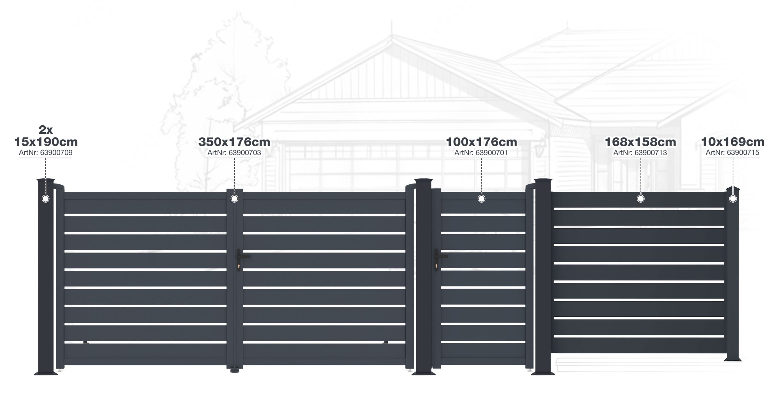 Kapu G21 Reno 100x176 cm balos, antracit - Image 6