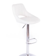 Bárszék G21 Aletra műbőr, steppelt fehér - 2. minőség