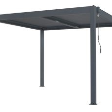 Bioklimatikus pergola G21 Austin 3×3 m, antracit színű alumínium