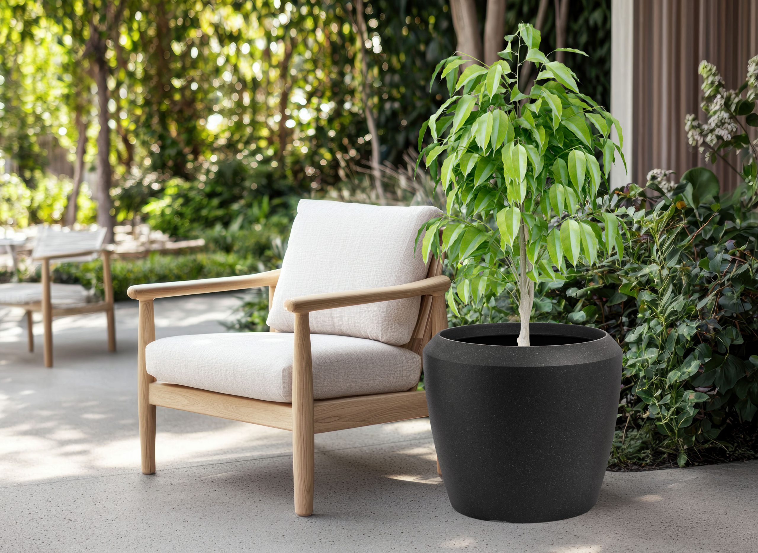 G21 Coal Round virágcserép 55,6 x 55,6 x 48,4 - Image 6