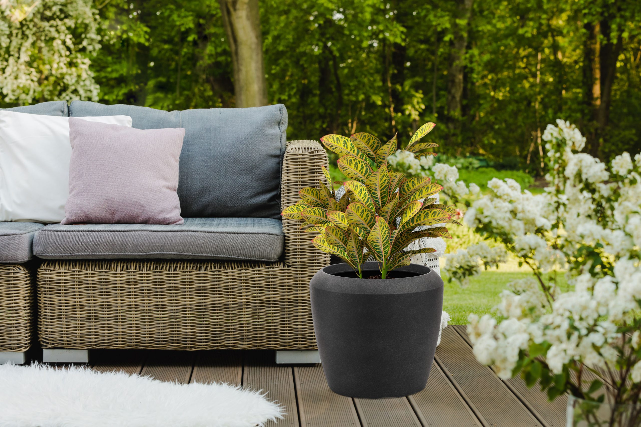 G21 Coal Round virágcserép 44 x 44 x 39,5 - Image 6