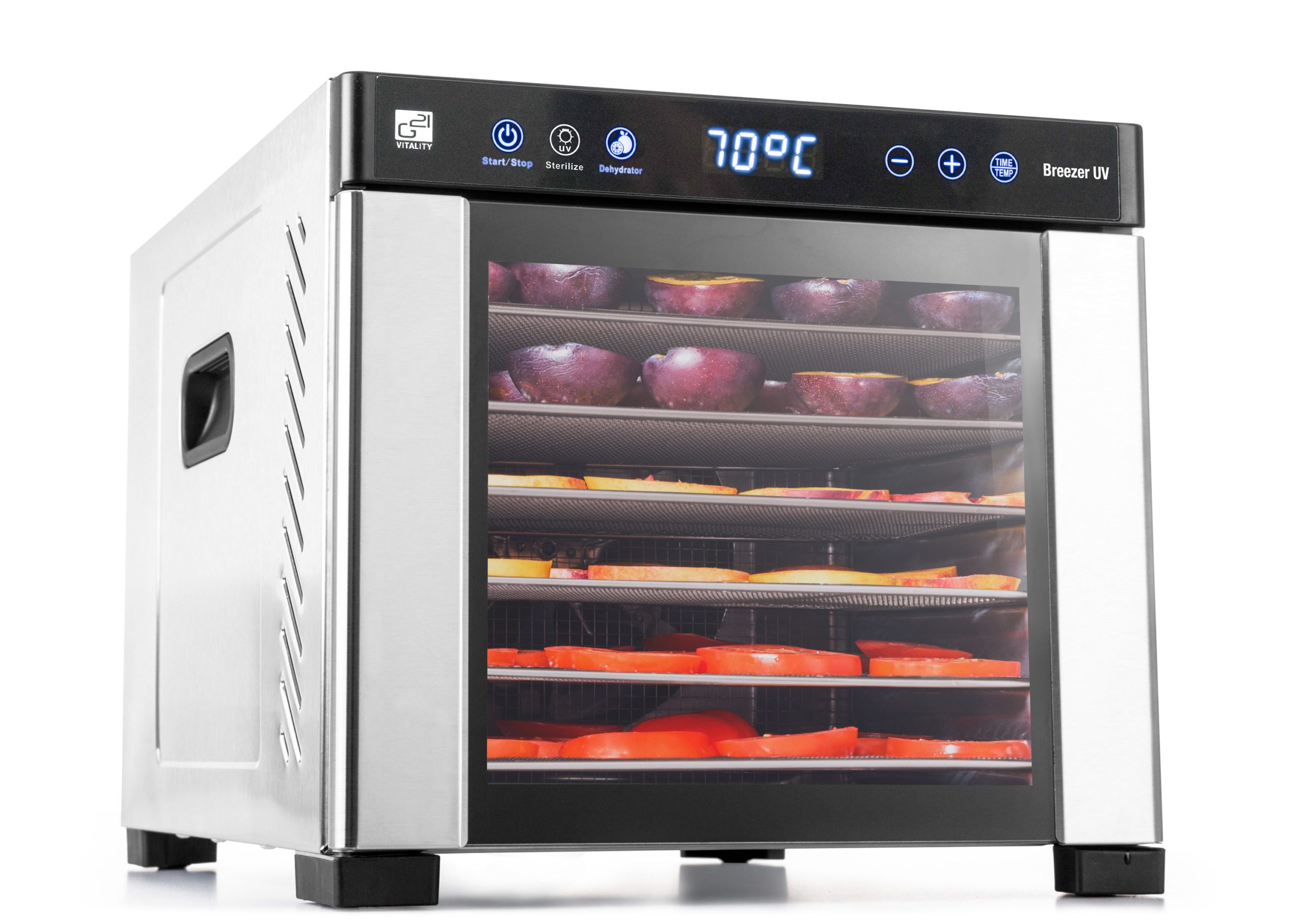 G21 Breezer gyümölcsaszaló UV funkcióval, rozsdamentes acélból