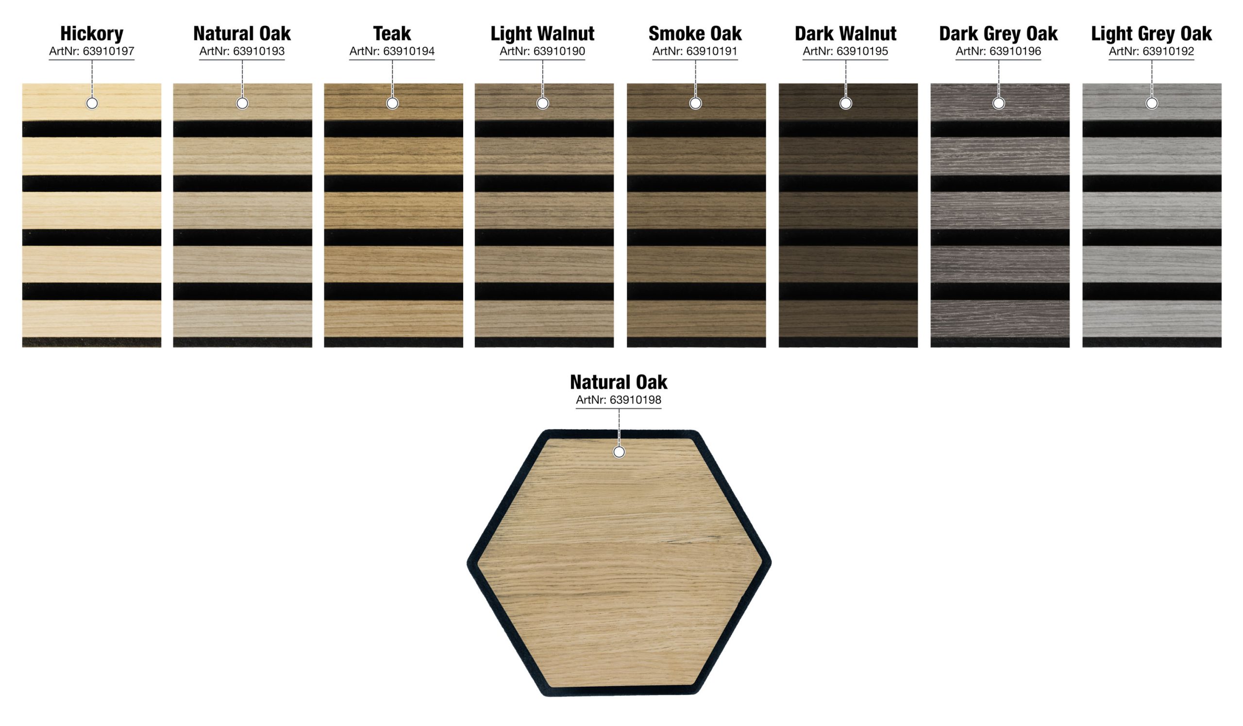 G21 akusztikus panel 270x60,5x2,1 cm, sötét diófa - Image 10