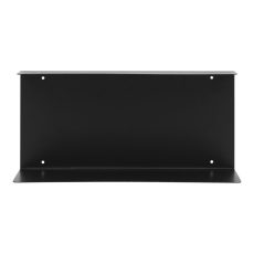 Lille fali polc, acél, fekete 40x18x18 cm