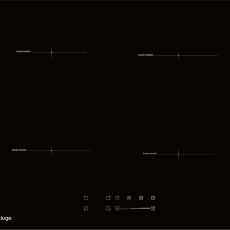 Kluge beépíthető indukciós főzőlap, 60cm, fekete üveg
