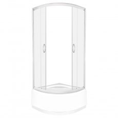 Lava 90x90 cm íves mélytálcás zuhanykabin