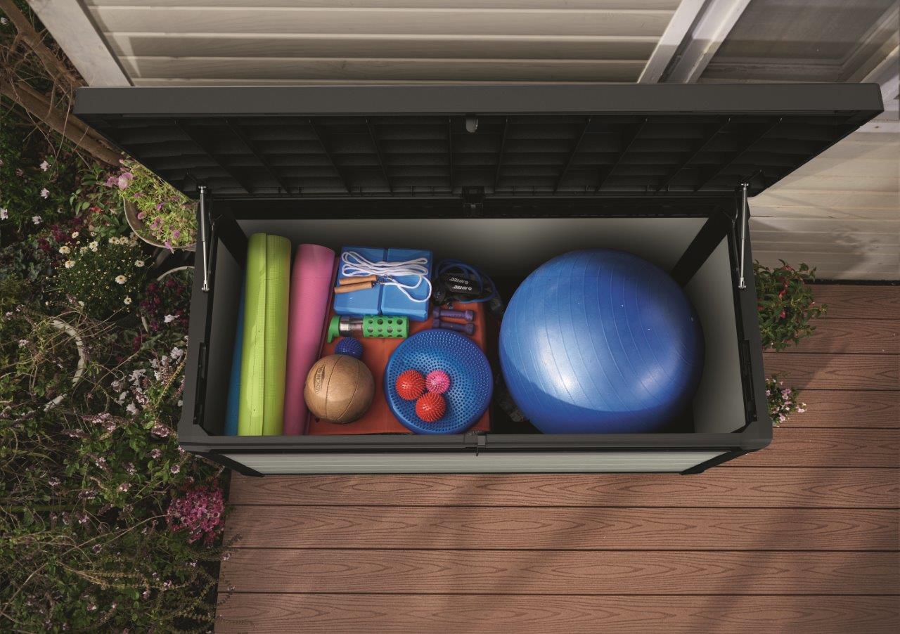 Keter Denali DuoTech 570L kerti box szürke-barna - Image 3