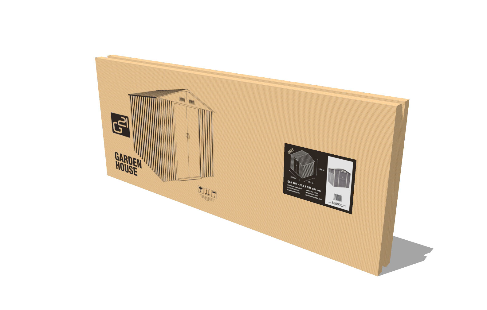 G21 GAH 706 kerti tároló 277 x 255 cm, zöld - 63900558 - Image 5