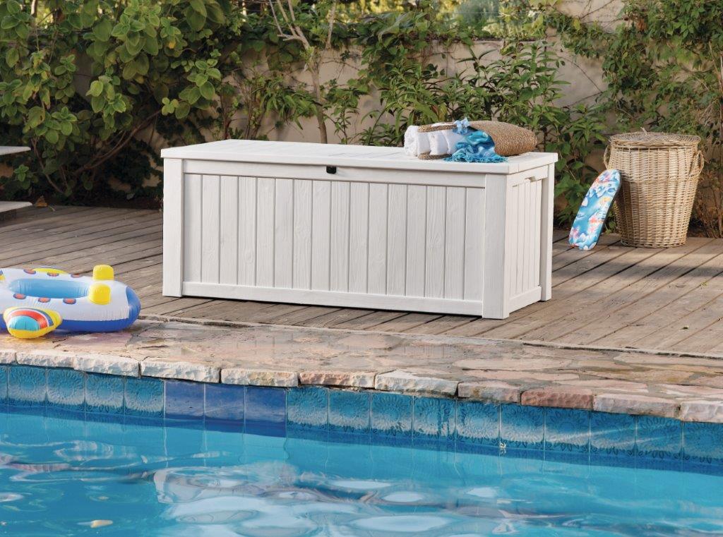 Kerti box Keter Rockwood 570 L krémszínű - Image 3