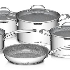 G21 Gourmet Miracle 9 darabos edénykészlet  rozsdamentes acél / greblon