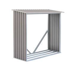 Tüzifa tároló G21 WOH 136 - 182 x 75 cm, szürke