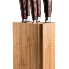 G21 Gourmet Nature 5 db-os késkészlet - bambusz tartóval