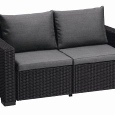 Keter California kétüléses kerti bútor kanapé, grafit