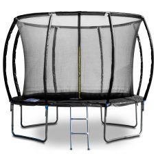 G21 SpaceJump trambulin védőhalóval, 305 cm, ajándék létrával, fekete színben