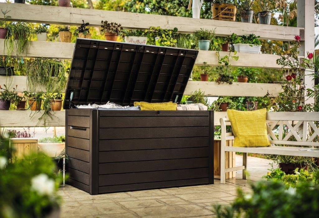 Keter Ontario 850 L wood kerti tároló doboz, barna - Image 2