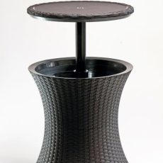 Keter Cool Bar Rattan kerti asztal, whiskey barna szín