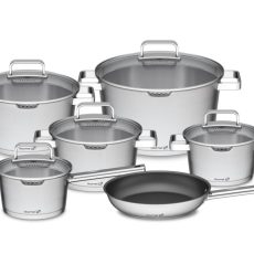 G21 Gourmet Magic edénykészlet extra fazékkal, 11 darabos, rozsdamentes acél