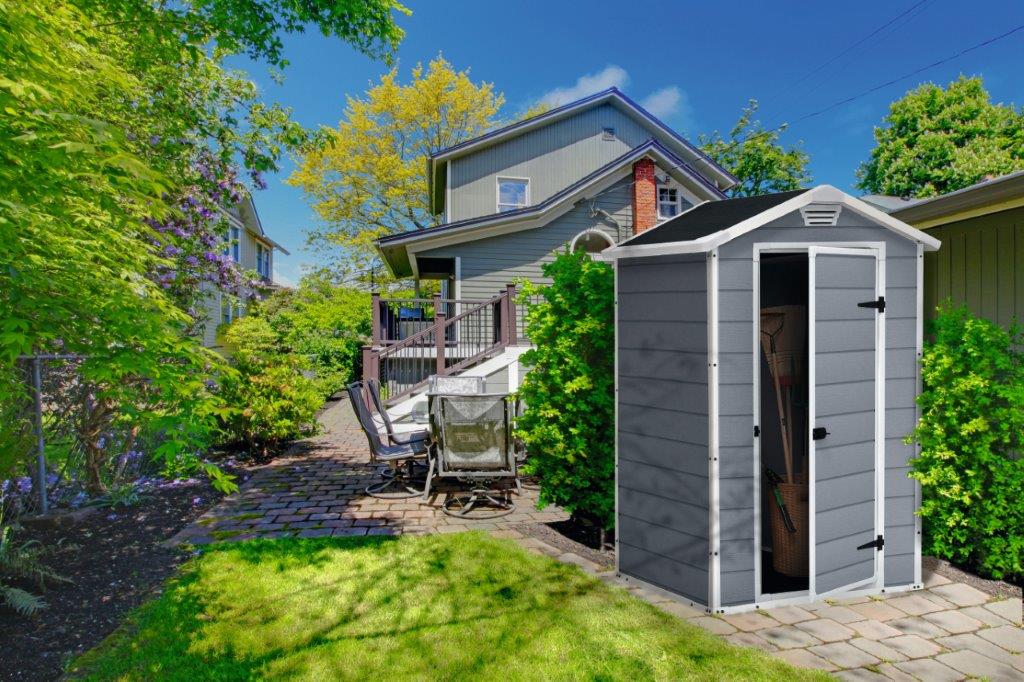 Keter MANOR 4 x 3 kerti tároló, szürke - Image 4