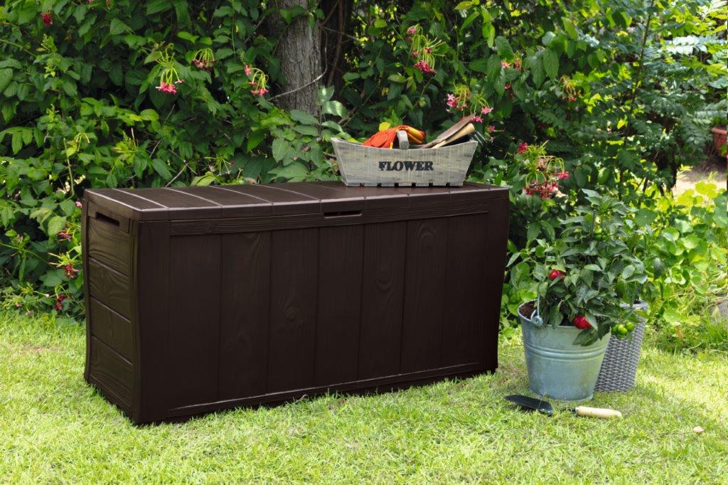 Keter Sherwood 270L kerti doboz, barna - Image 5