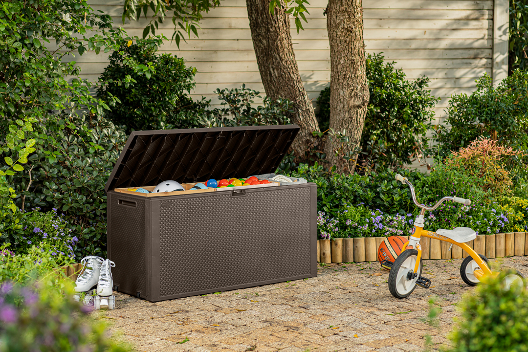 Keter Emily 270L kerti doboz, barna - Image 3