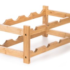 G21 borállvány 8 üvegre, bambusz