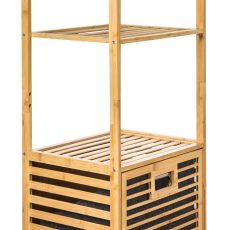 G21 szennyeskosár 30 l polcokkal, bambusz