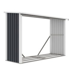 G21 WOH 335 tüzifa tároló - 242 x 89 cm, antracit