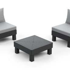 Keter Elements kerti bútor erkélyes moduláris szett grafit