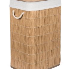 G21 szennyeskosár 72 l, rattan utánzat, fehér betéttel