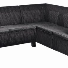 Kerti bútor Keter Corfu Relax sarokkanapé, grafitszürke