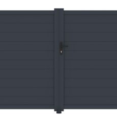 G21 Orlando 350x173 cm-es kétszárnyú kapu, antracit színben