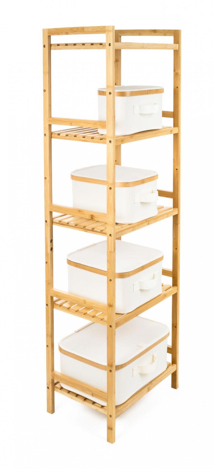 Tárolódoboz G21 30 x 30 x 15 cm, bambusz fedéllel, bézs - Image 13