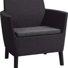 Kerti bútor Keter Salemo duo, két fotelből álló garnitúra, grafit