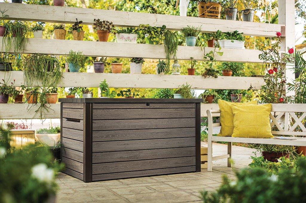 Kerti láda Keter Deco 870 l kőrisfa színben - Image 3