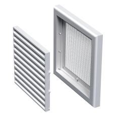 Vents MV 125 1s - ABS műanyag szögletes szellőzőrács