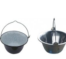 Tálaló bogrács 0,8 l. rozsdamentes