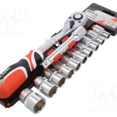YATO Dugókulcs készlet 12 részes racsnis hajtókarral 1/2 col: 10-24 mm ~
