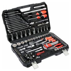 YATO Dugókulcs klt. autószerelőknek 126 részes 1/2 col: 20-32 mm, 1/4 col: 4-13