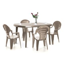 Elboni 4+1 kerti bútor garnitúra szett