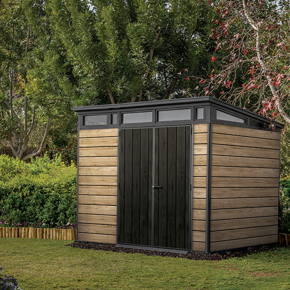 Signature PENT 9X7 műanyag kerti ház kőrisfa - Image 2