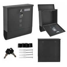 Két oldalról nyitható acél postaláda