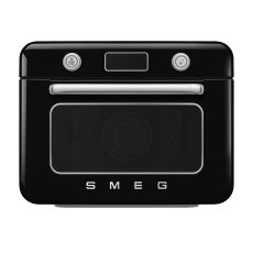 SMEG ASZTALI KOMBINÁLT SÜTŐ, GŐZFUNKCIÓVAL, retro, Galileo, fekete