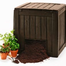 Keter Deco komposztáló 340 L, whiskey barna