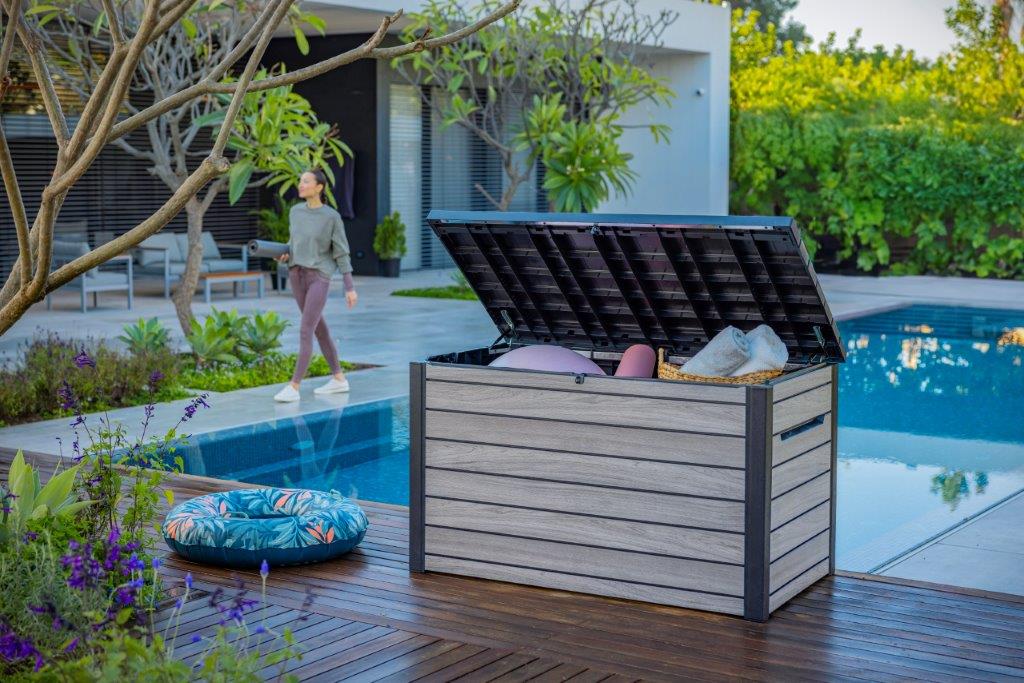 Kerti tároló Keter Deco 870 l storm grey - Image 2