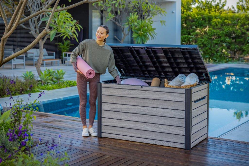 Kerti tároló Keter Deco 870 l storm grey - Image 3