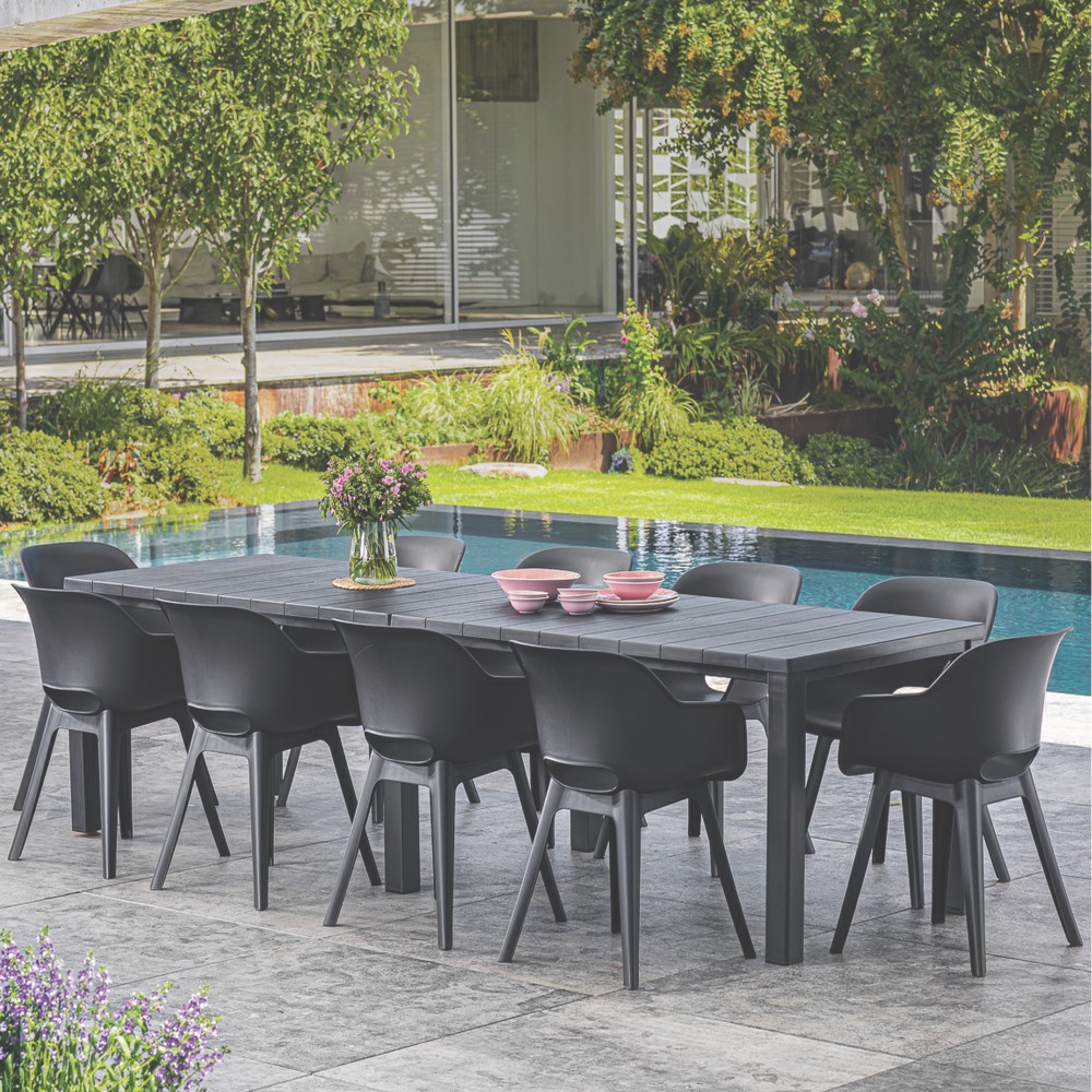 Julie dupla műanyag kerti asztal - Image 5