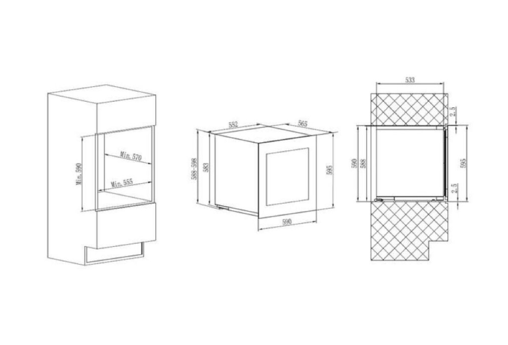 Avintage Borhűtő AVI50PLATINUM beépíthető, 24 palack - Image 7