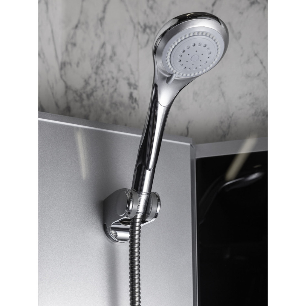 Evora Black 90 hátfalas zuhanykabin zuhanytálcával - Image 2