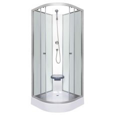 Evora White 90 hátfalas zuhanykabin zuhanytálcával