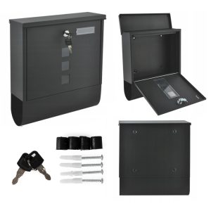 Két oldalról nyitható acél postaláda